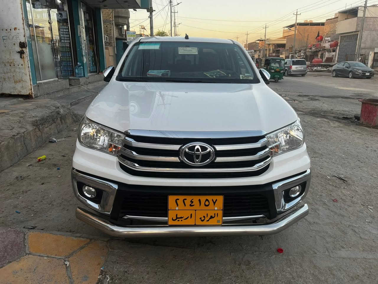 هايلوكس 2022ساس توماتييك كشنات تبريد تبريد قطعتين بصمة وحساسات  كفالة عمامة من الصبغ والتعديل مدوشمة أرضية جلد وكشنات ماشية 70 اربيل  شرط التحويل او الوكالة رقم تلفون  ***********
السعر 280 $
عنواني البصرة
