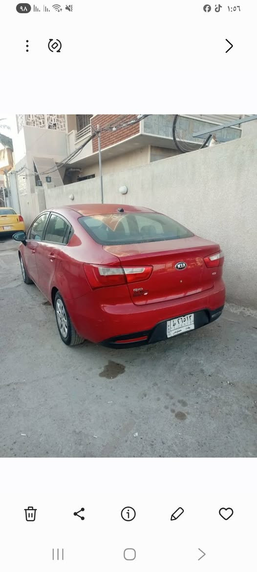 كيا ريو ٢٠١٥كفاله كير محرك تبريد مال بيت السعر ٩٥ورقه للاستفسار ***********بغداد
