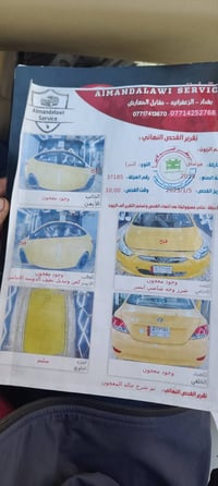 سياره اكسنت 2014 محرك 1400محرك تبخير بدون تنقيص سونار موجود 0780029304...