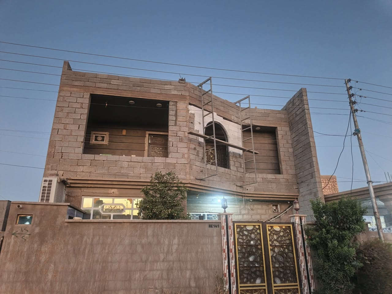 تم وعلى بركه الله اكتمال واجه في هيت حي البكر خلف مدرسة القارهره ومن الله التوفيق هذا واجه لبخ وطلس وفوم التركي هاتف ***********
