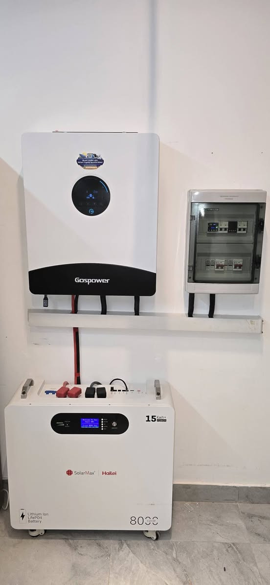 للجودة والدقة في العمل عنوان وبأقل الاسعار
من مكتب التقنيات الحديثة للطاقة الشمسية 

⚡ اليوم من سامراء حي السكك ⚡
تم وبحمدلله تجهيز ونصب
 منظومة ( 3️⃣0️⃣ امبير نهاري 1️⃣5️⃣ ليلي )  
🔹 إنفيرتر  Gospower1️⃣2️⃣kw4️⃣8️⃣A ضمان 3 سنوات
🔹 بطارية ليثيوم  Solar Max 15kw ضمان 5 سنوات 
🔹 الواح جيكو  6️⃣1️⃣5️⃣ عدد 1️⃣4️⃣
🔹 بورد حماية متكامل . لمتابعة السحب عبر الهاتف 
🔹أسلاك  DC و أسلاك AC
🔹 حديد حداده مغلون 
🔹 ربط ومتابعة عبر الإنترنت 

مكتب التقنيات الحديثة للطاقة الشمسية
 صلاح الدين سامراء فلكةالشروق مقابل مطعم حبايبنا -
*********** 📞مهندس محمد مانع
*********** 📞محمد صالح
#طاقة شمسية
#بغداد
#المنصور
#سامراء
#تكريت
