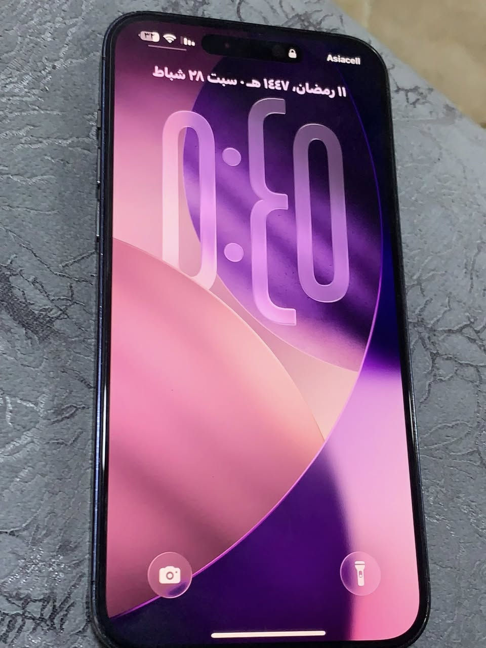 السلام عليكم ايفون ١٤برو ماكس وتر بروف ذاكره ٢٥٦ بطاريه😱٩٠٪؜ نضافه ٩٠٪؜السعر ٨٥٠ ويرهم مراوس نزل شعندك *********** واتساب ***********
