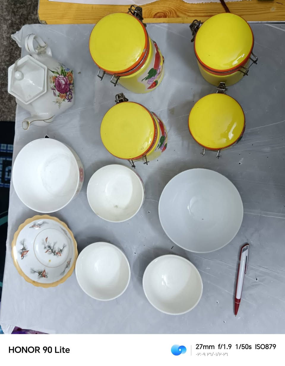 انتباه ,,. انتباه
مواد فرفوري مفيدة للبيت وبفلس نص
اماعين عدد 5
منكاس
ات عدد 6
قوري 1 كهربائي
حافظات عدد 4مختلفه الاحجام فرفوري
ايصير عددها 16  علة1000 1000 16 قطعة16 الف شلع قلع شي عله شي
العنوان بلديات تجار مقابيل الامن العام سابقا
التجار مجانا اكو توصيل بغداد 4000 موبايل ***********
