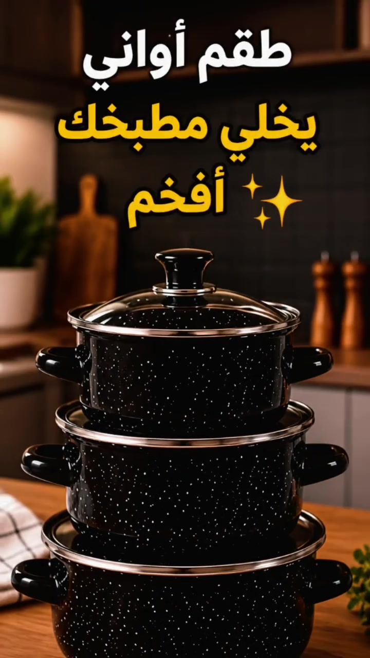 ✨ طقم أواني يخلي مطبخك أفخم ✨
🖤 لون أسود راقي وجودة ممتازة

💰 السعر 18 ألف فقط
🚚 التوصيل مجاني لكل العراق
💵 الدفع عند الاستلام

📲 للطلب واتساب فقط:
***********

#العراق #بغداد #مطبخ #ادوات_منزلية #تيك_توك_العراق
