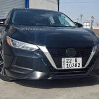 نيسان سنترا ٢٠٢٢  رقم اربيل لون اسود  السيارة بأسمي  ضرره مرفق السونار...