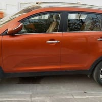 سيارة كيا سبورتج 2013 لون مشمشي نضافه حلوه كلش  ٣ قطع كلير  رقم واسط م...