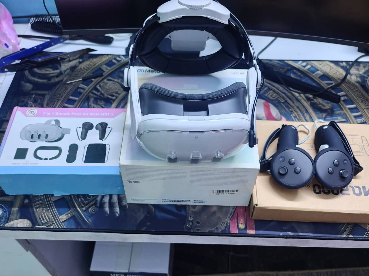 Meta quest 3 128G
نظيفة مع كافة الملحقات وياهة ستراب  باور بنك وكفرات
وكفرات
السعر 475 مكاني الحرية الدولعي
***********
