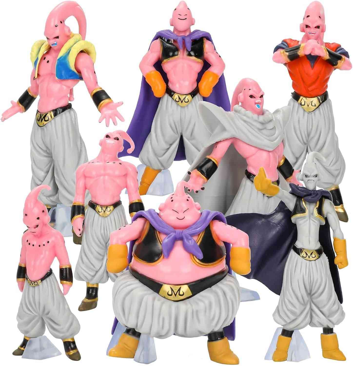 مجموعة متنوعة من مجسمات شخصية "ماجين بو" (Majin Buu) الشهيرة من سلسلة الأنمي والمانغا "دراغون بول" (Dragon Ball). تختلف المجسمات في الحجم والشكل، وتتضمن أشكالاً مختلفة للشخصية مثل "كيد بو" (Kid Buu) و"بو السمين" (Fat Buu).ت

تتراوح احجامها من 5_11سم للبيع


**إذا كنت صاحب هذا الإعلان وتريد حذفه لأي سبب، رجاءا أرسل رسالة إلى الدعم الفني**