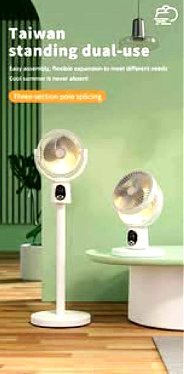 ☢️مروحة شحن قابله للطي والتعديل، وأنارة بنفس الوقت حيث يمكن تعديل ارتفاعها لتكون مروحة مكتب أو مروحة أرضية. 
تعمل المروحة ببطارية مدمجة قابلة لإعادة الشحن عبر منفذ USB، مما يجعلها لاسلكية ومحمولة. 
تأتي مع جهاز تحكم عن بعد للتحكم في جميع وظائفها عن بعد. 
تحتوي على شاشة رقمية تعرض مستوى الطاقة وسرعة المروحة والمؤقت. 
تتميز بوجود ضوء LED مدمج مع مستويات سطوع مختلفة، مما يجعلها مفيدة كأنارة ليلية


**إذا كنت صاحب هذا الإعلان وتريد حذفه لأي سبب، رجاءا أرسل رسالة إلى الدعم الفني**