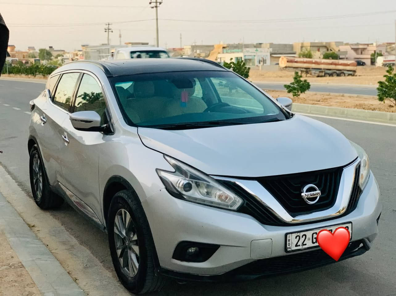 سلام علیكم اخوان 
سیارە مورانو للبیع

مودیل ٢٠١٧
مواسفات SV Awd
فوول مواصفات

شاشە . كامیرە . 
بصمە 
شغال
ابواب بصمە
سندوق كهربایی 
مكینە ٦ سلندر
حجم مكینە ٣.٥
كشنات هیتر
كشن كهربایی
بانوراما 

سیارە بیها ٤ قتع سبغ 
و رقم اربیل ب اسمی 
تحویل غرامە بشرت 
سنویی جدید حتا ٢٠٢٨

 مكان سیارە بل طوزخورماتوو
***********
