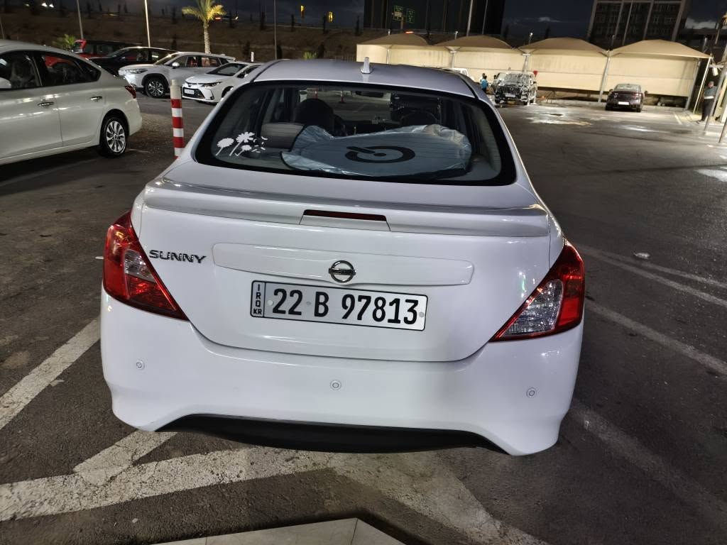 Nissan Sunny 2024 For Sale 🚘✨
​نيسان صني موديل 2024 (الهندي - أم البليتة الزرقاء) بحالة ممتازة جداً وماشية 11 ألف كم فقط!
​المواصفات:
🔹 موديل 2024 (رقم أربيل - بإسمي وتحويل مباشر 📝)
🔹 ماشية 11,000 كم فقط.
🔹 مفرشة ومدوشمة بالكامل أول ما طلعت من الوكالة 🛋️.
🔹 4 جامات كهرباء.
🔹 تبريد خلفي❄️.
🔹 ويلكاب بلادي.
🔹 نسخة "أم البليتة الزرقاء" المرغوبة 🔵.
​📥 للتفاصيل والسعر: راسلوني او اتصل على *********** واتساب بغداد, العراق
