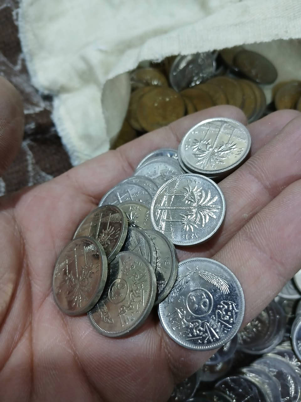 عملاات النخيل غير مستخدمه 
كل ١٠٠ قطعه بسعر ١٥ الف 
متوفر  ٤ فئات 
٥ فلس
١٠ فلس
٢٥ فلس
٥٠ فلس يوجد توصيل لكل المحافظات


**إذا كنت صاحب هذا الإعلان وتريد حذفه لأي سبب، رجاءا أرسل رسالة إلى الدعم الفني**