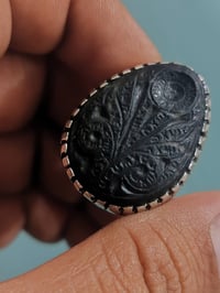 محبس فضه 925 السعر150الف🖤 حجر عباس آباد هو حجر شبه كريم يشتهر في المعت...