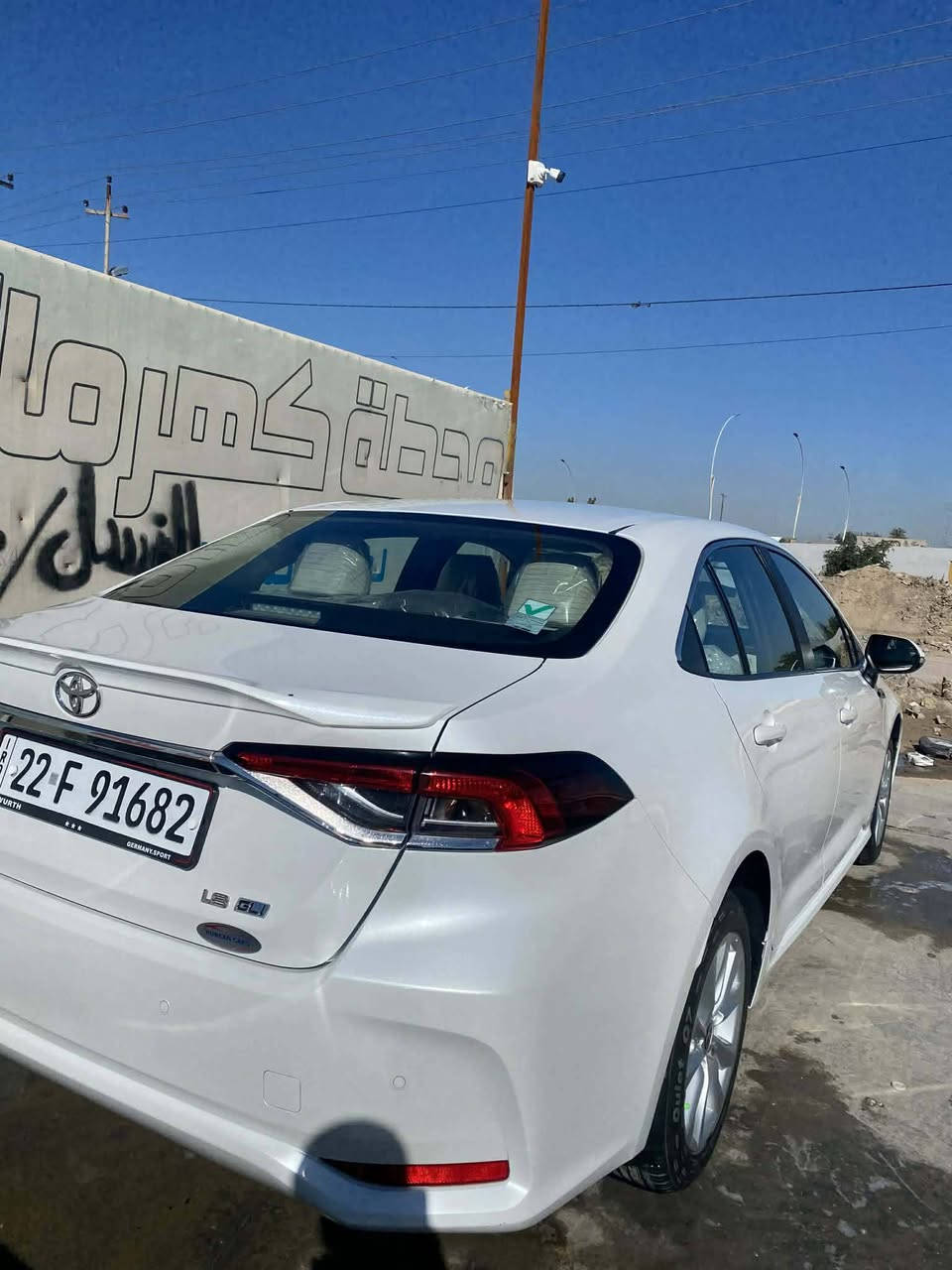 سلام عليكم كورلا 2024 خليجي شركت ساز بانزين مكفوله كفاله عامه بعدهي على وضع شركه
فول مواصفات ماشيه 50الف 
السعر 192وبيها مجال 
مكان السياره كربلاء المقدسة 
رقم الهاتف ‏‪***********‬‏
