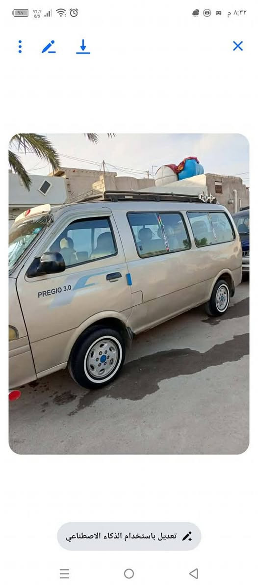 سلام عليكم سياره بريجو موديل 97مكان ديالى بعقوبة السعر 65 وبيها مجال الاتصال ***********
