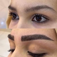 أهلاً حبايب صالون جنى.. العيد قرب والجمال ما يكمل إلا بالحواجب! ✨ تعبت...