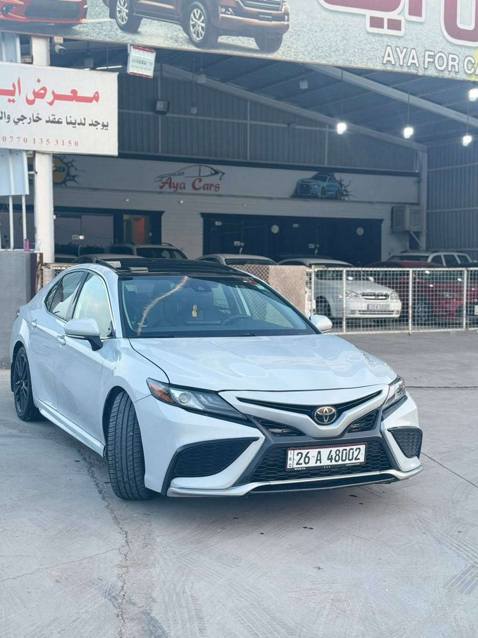 كامري موديل 23فووول xseرقم صلاح الدين ماشي 40الف بيها قطعة وجامغ السكن صبغ مكان كركوك ***********السعر 235وبيها مجال
