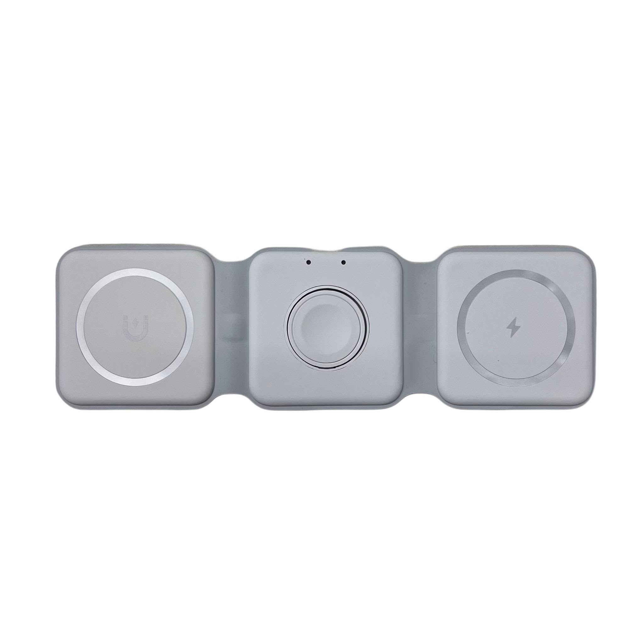 سلام عليكم 
شاحن لاسلكي مغناطيسي 3 في 1 قابل للطي للآيفون و AirPods g Apple Watch

. شاحن لاسلكي مغناطيسي 3 في 1 مصمم لشحن الهاتف AirPods Apple Watch في نفس الوقت بتصميم قابل للطي وسهل الحمل.  
محتويات العلبة

. شاحن لاسلكي مغناطيسي 3 في 1

. كابل شحن USB-C

. دليل الاستخدام

. علبة التغليف.:
 سعر المنتج 14الف دينار
التوصيل بغداد 3 محافظات 5 
رقم للطلب ***********
