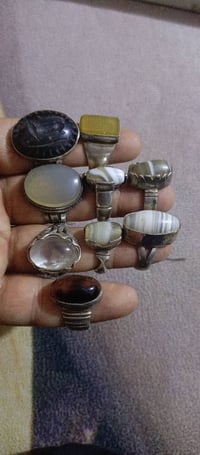 محابس فضة • احجار • ضمان وتوصيل