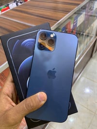 أيفون 12 برو ماكس  ذاكره 256 گيگه بطاريته 87% مبدل ضهر اصلي  السعر 415...