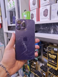 آيفون 14 برو ماكس • ظهر مكسور • بطارية مبدلة