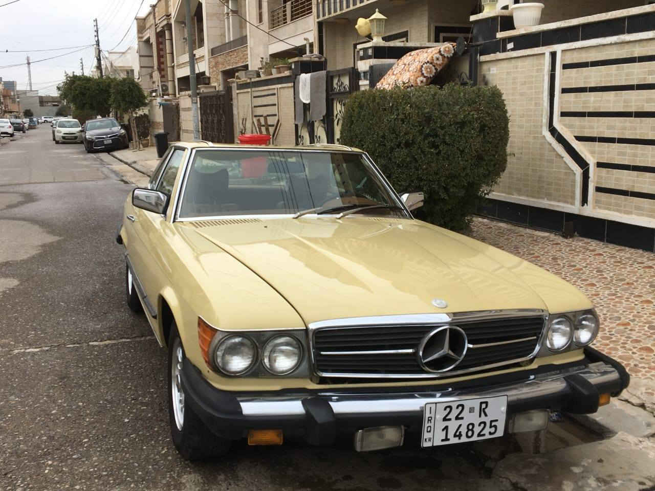 مرسيدس حجم ٤٥٠ موديل ١٩٧٨ محرك ٨ سلندر سياره جديده رقم اربيل وارد أمريكا وصور أمريكا بالمنشور مكاني بغداد ***********
