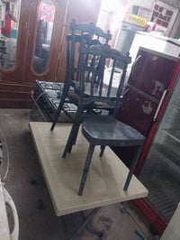 كاونتر ٣ قطع ٢.٥م • سنك ١.٥م • ميز طعام ٤ كراسي