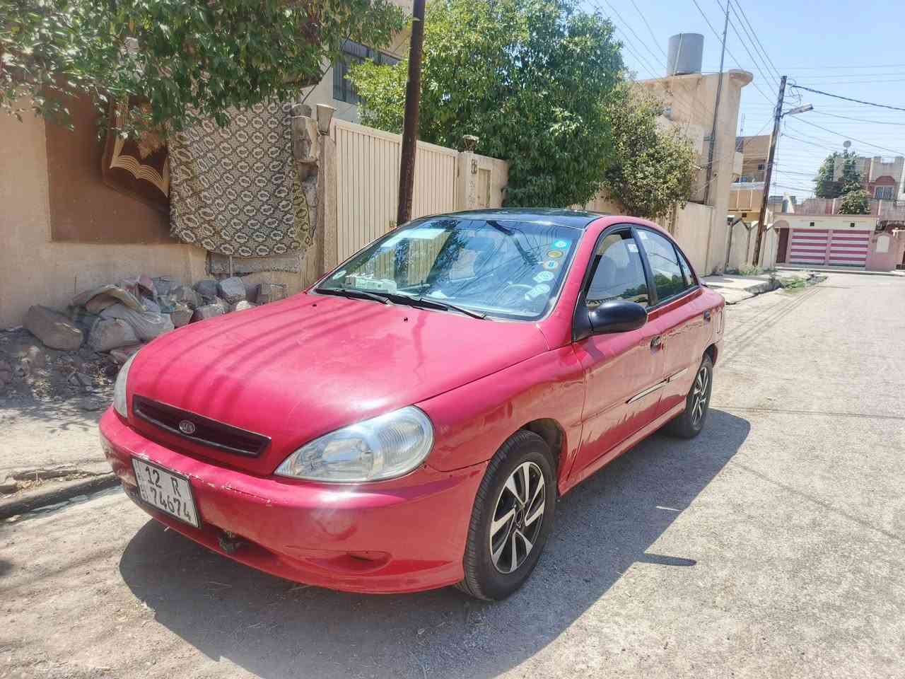 كيا ريو 2002 كير توماتيك تبريد شغال رقم وسنويه جديد كابون بانزين طخم تاير جديد سيارة جاهزه اساسها نظيف بدون ضرر الكشر كدام العين يعوزها اعادة صبغ 
السعر
***********

