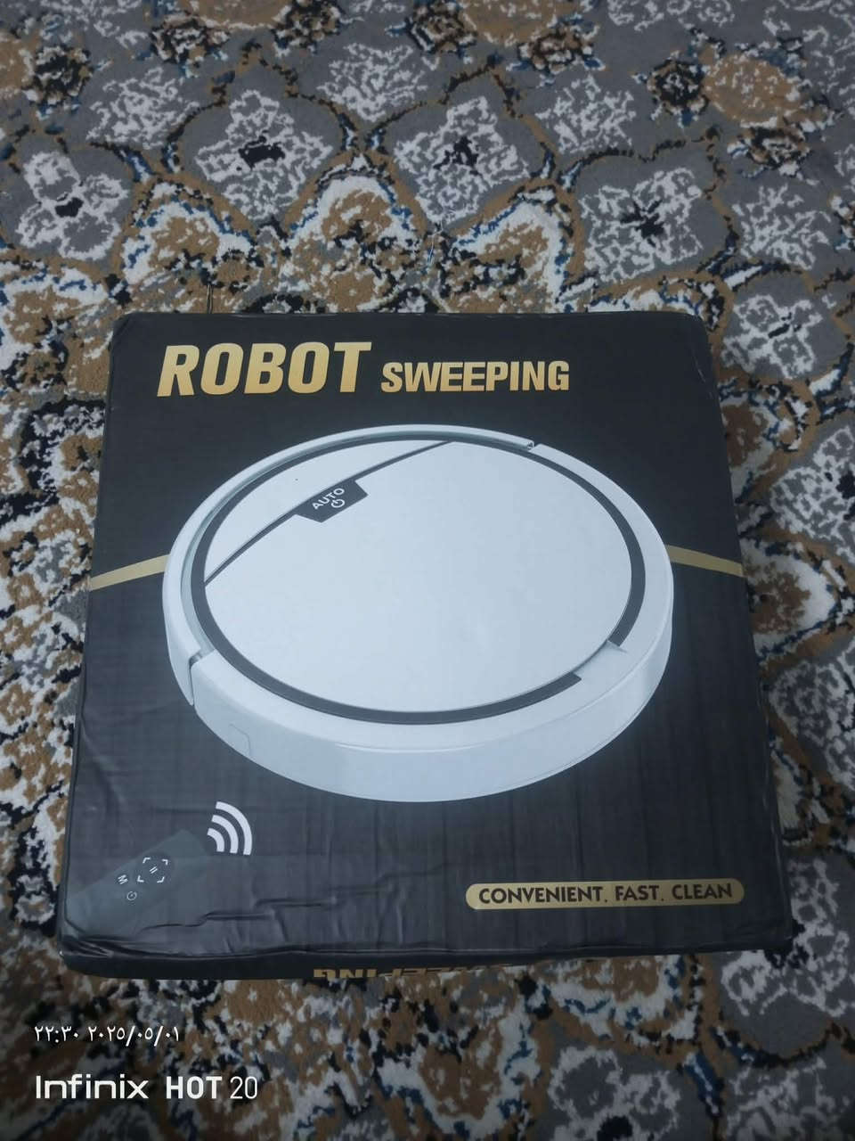 گسکی ڕۆبۆت لۆک لۆک بەکار نەهاتوە  حەجمی گەورەیە فول فولە بەوای فای ئیشەکات بەرنامەیە کۆنتڕۆڵە  حاسەیە  
نرخی گونجاوە   بالەیە  ***********
