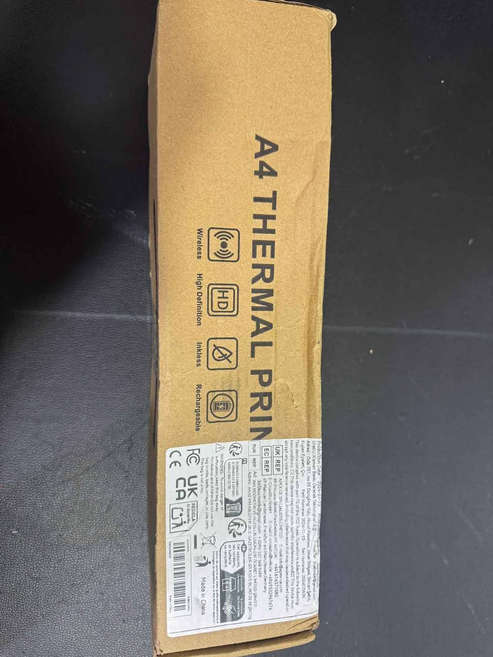 طابعة حرارية A4جديدة بغداد, العراق


**إذا كنت صاحب هذا الإعلان وتريد حذفه لأي سبب، رجاءا أرسل رسالة إلى الدعم الفني**