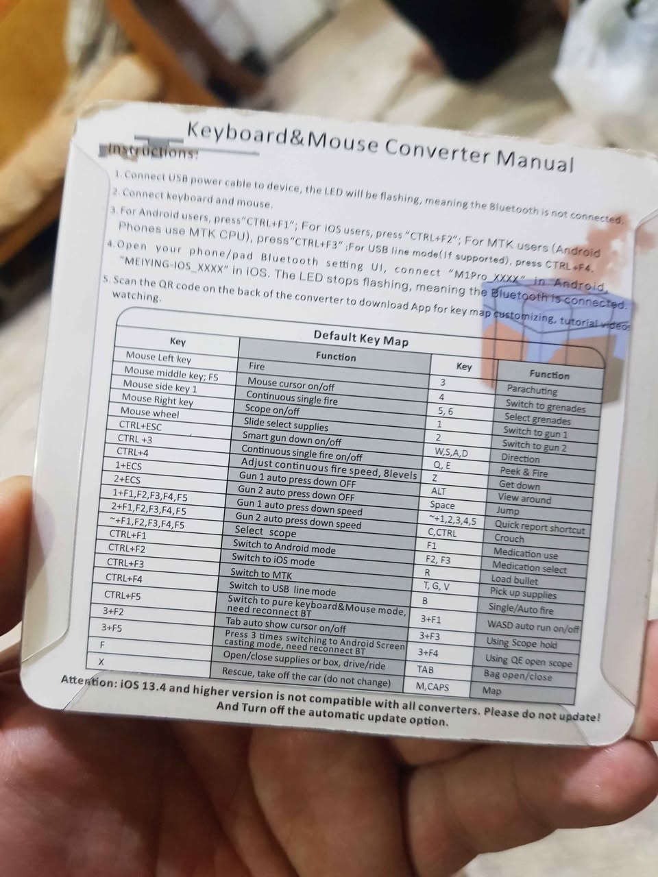 تحويلة موس وكيبروت سعرها ٢٥ الف  للتلفون تدعم كل الالعاب من ضمنها بوبجي بدون باند وصف انزل جوة ⬇️
دمج اكثر من زر حركه البيك ثبات الايم مني خرط اصير اصليه بدون باند + برنامجها يدعم التحديث مكاني بغداد البياع قرب تعاون هايبر ماركت البياع بغداد, العراق


**إذا كنت صاحب هذا الإعلان وتريد حذفه لأي سبب، رجاءا أرسل رسالة إلى الدعم الفني**
