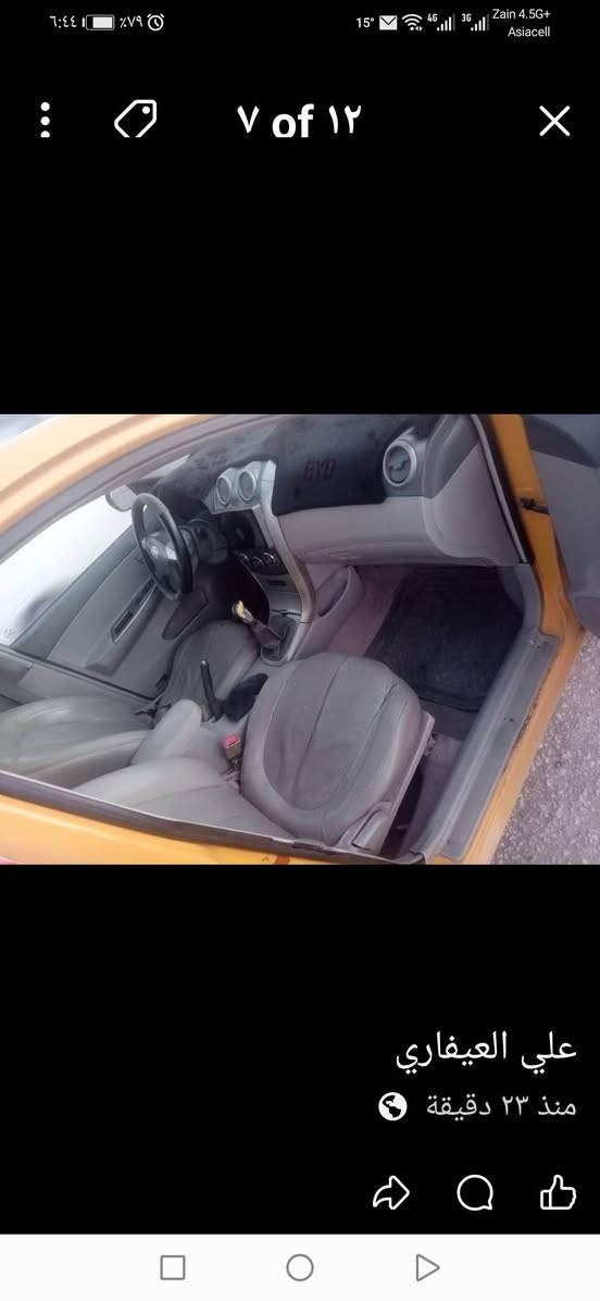 السلام عليكم بيوايدي ge3 ٢٠١٣ مضبوغة عام أثر جرد كفالة من التبديل كير محرك تحوير ياباني كفلةكير عادي حدادية بس البدلات الخلفية تعبانة فقط حرة شرط التحويل  مصفرة هيئة  السعر ٤٣ / الاتصال عل/ ***********
