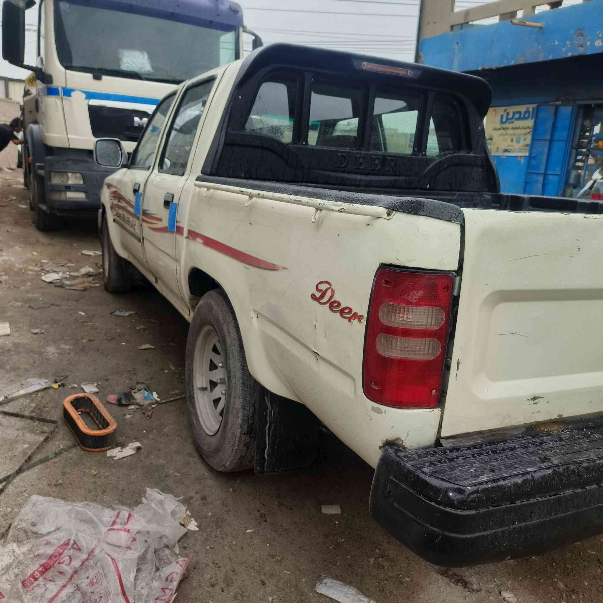 السلام عليكم
من رخصة الادمن 
بيكم دير 
2007
مصبوغه صبغ عام
كابريتر مو بخاخ 
مكينه وكير واكسل خير من الله 
وتبريد خير من الله
رقم انگليزي
العنوان بغداد العبيدي 
رقم الهاتف ***********
مكلف بالنشر ❗❗❗❗
