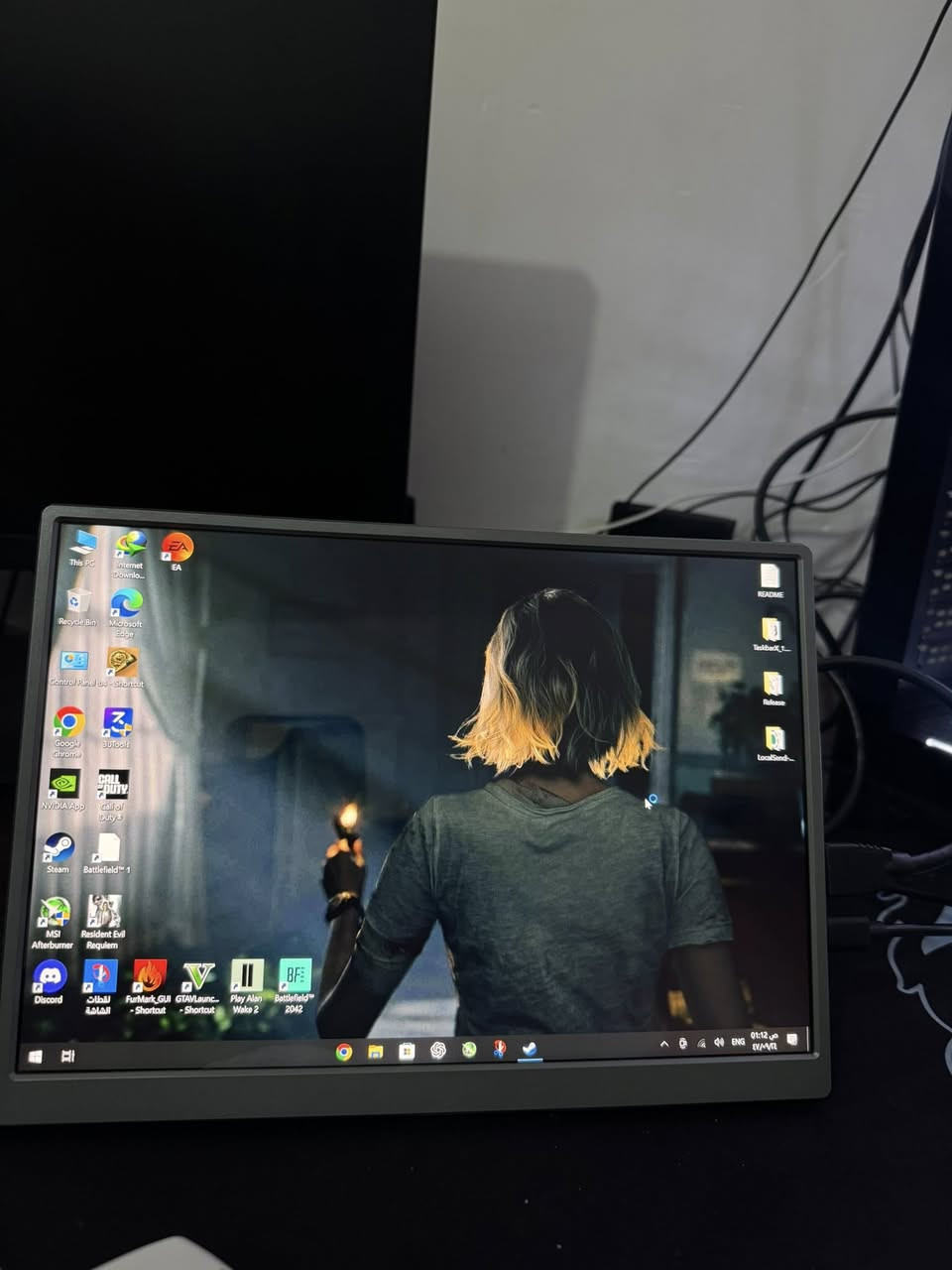 Portable Monitor
شاشة مونيتر محمولة تشتغل على PC/PS3.4.5/XBOX وموبايل ولابتوب براند قوي سلم حجم 10.5 الوانها رهيبة ومشبعة ومتأذي العين هرتزية 60 دقة 1920x1080 تدعم HDR وبيها سماعات داخلية
منافذ 4 
1 Hdmi
2 تايب سي نقل صوره وبيانات ومعلومات وطاقة
3 طاقة وبيانات
4 منفذ سماعات
ازرار تحكم 
كارتونة وملحقات كاملة توصيل موجود
جديده غير مستخدمة سعرها 125 الف


**إذا كنت صاحب هذا الإعلان وتريد حذفه لأي سبب، رجاءا أرسل رسالة إلى الدعم الفني**