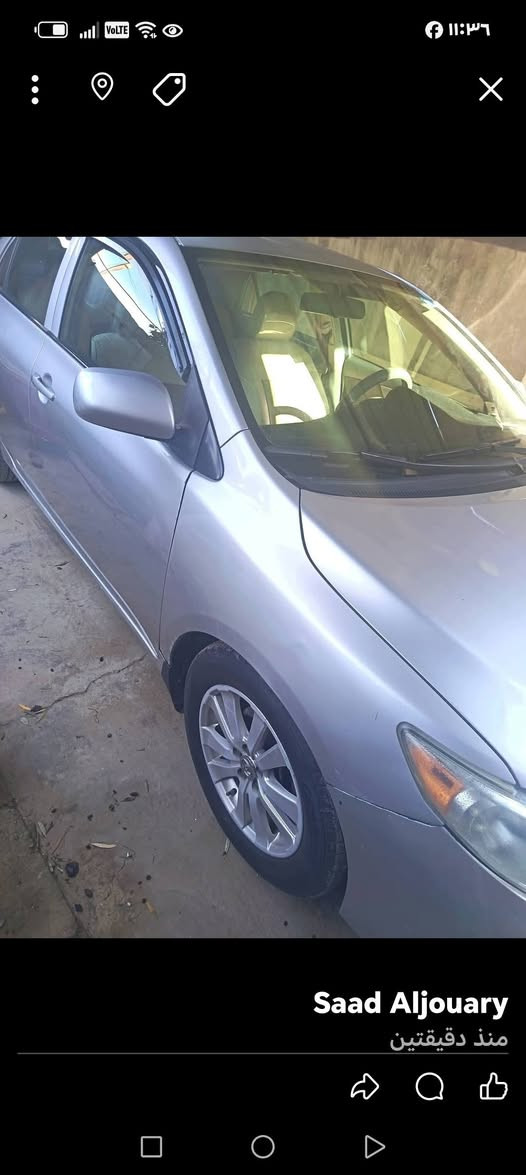 كورلا ٢٠١٠ أمريكي نضيفه بسمي داخله سرقة جاملغات امامي ومبدليهن اصليات نفس اللون بالعراق صبغ بنيد السياره بدون اي دواخل كير محرك حاويه تخم تاير جديد تبريد صدر جديد السعر١١٢ او بيه َمجال مكان ديالئ ***********
