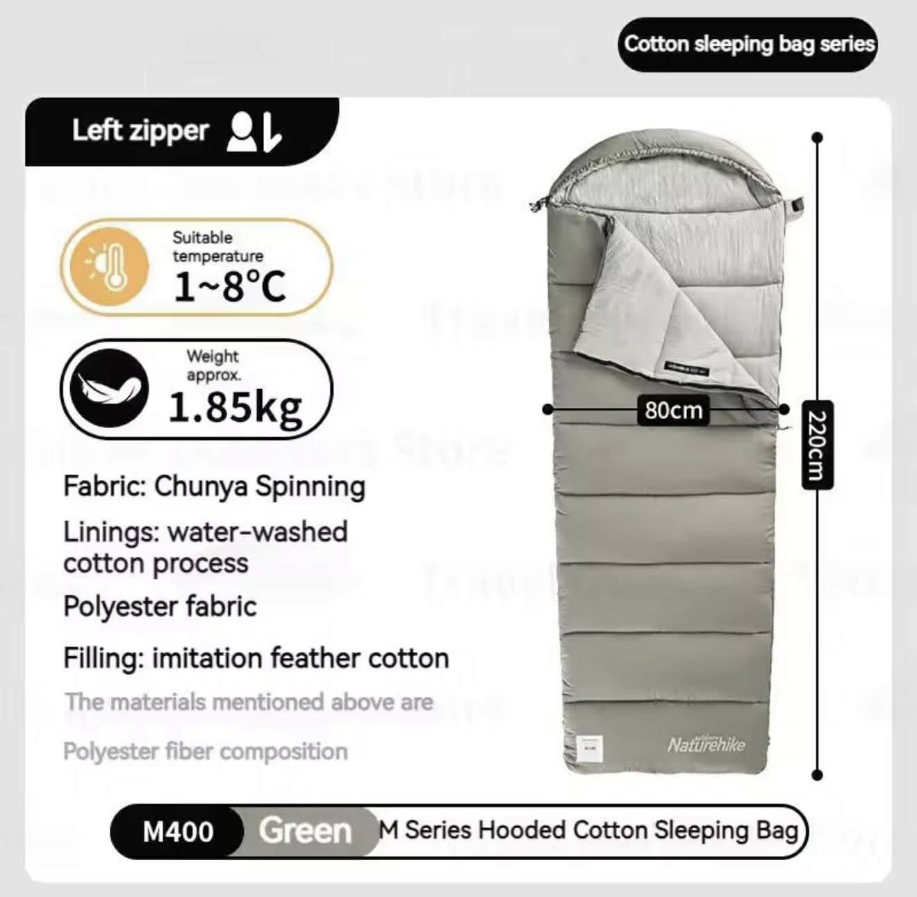 السلام عليكم للبيع سليب باك من ماركة نايتشر هايك Naturehike عدد ٢
الاول موديل M400 وزن ١ كيلو و ٨٥٠ غرام ادنى درجة حرارة  سالب ١٨ 
الثاني موديل M300 وزن ١ كيلو و ٥٠٠ غرام ادني درجة حرارة سالب ١٣ 
من مميزات هذه النوعية من السليب باك سهلة الحمل للمشي للمسافات الطويلة وللترحال كونها خفيفة الوزن وتغسل بالغسالات الاوتوماتيك 
تواصل خاص او *********** واتساب
