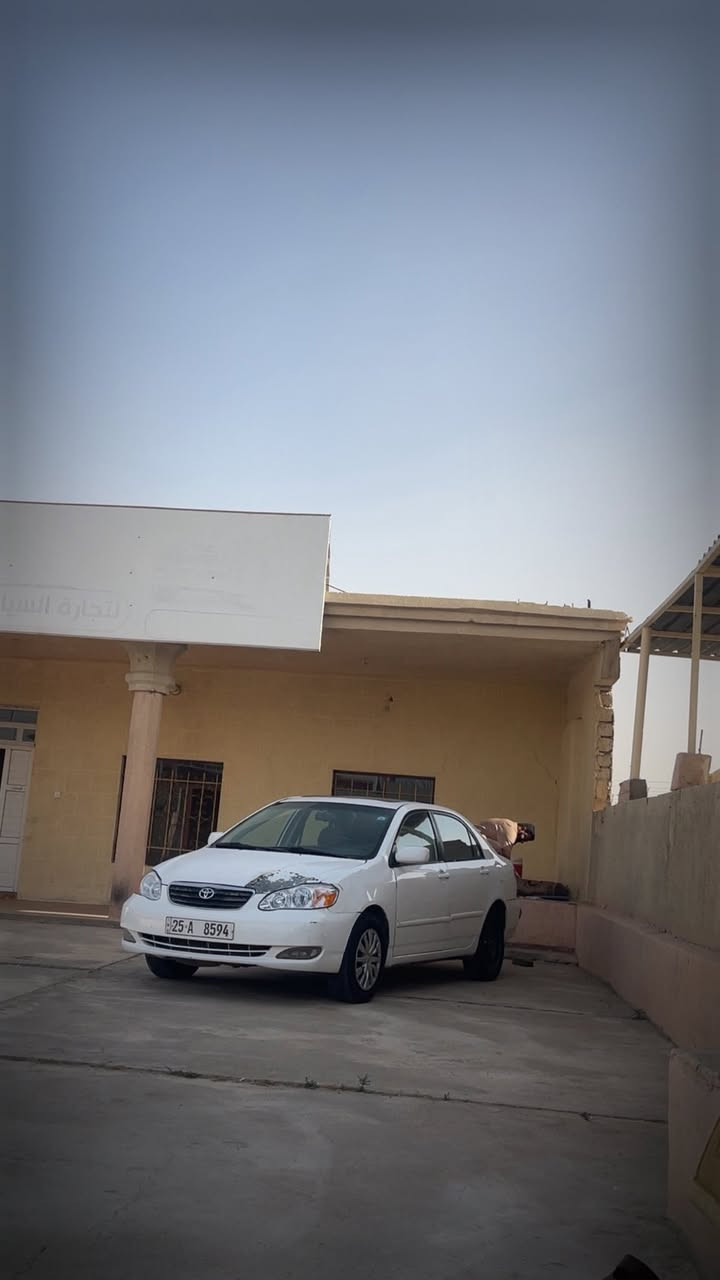 السلام عليكم ورحمة الله وبركاته كورلا نحله 2006لون ابيض ضررها جمالغ من جهه السايق وباب جهه سايق گير عادي محرك 18شرط تبريد ثلج السياره جاهزه من كلشي بس بطاين بوب اليكدام مكاني بيجي السعر 83وبيها مجال***********
