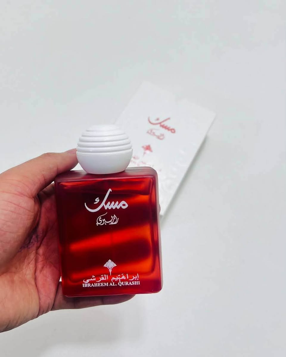 ✨ عطور مسك إبراهيم القرشي ✨
روائح فخمة، ثابتة، وتناسب كل الأذواق 🤍🌸

🌹 مسك روز
🩵 مسك آيس
🩷 مسك سكر
❤️ مسك التوت

اختاري ريحتج المفضلة وخلي حضورج يظل مميز طوال اليوم. ✨

> ﹏﹏﹏﹏﹏﹏ 𓍢ִ໋ 🫧 ✧ 🦢 𓍢ִ໋ 🪞 ﹏﹏﹏﹏﹏﹏
> 𓍢ִ໋🌷‌֒ ✧˚ ༘ ⋆｡˚ ☁️

📩 للحجز والاستفسار راسلينا بالخاص. 
اذا منتج ثاني ويا :
قطعة / 5


**إذا كنت صاحب هذا الإعلان وتريد حذفه لأي سبب، رجاءا أرسل رسالة إلى الدعم الفني**