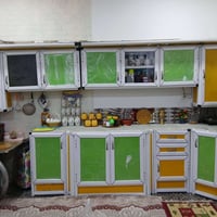 كاونتر المنيوم ٣م • غرفة شبابي ٦ قطع • كاونتر MDF ٢م
