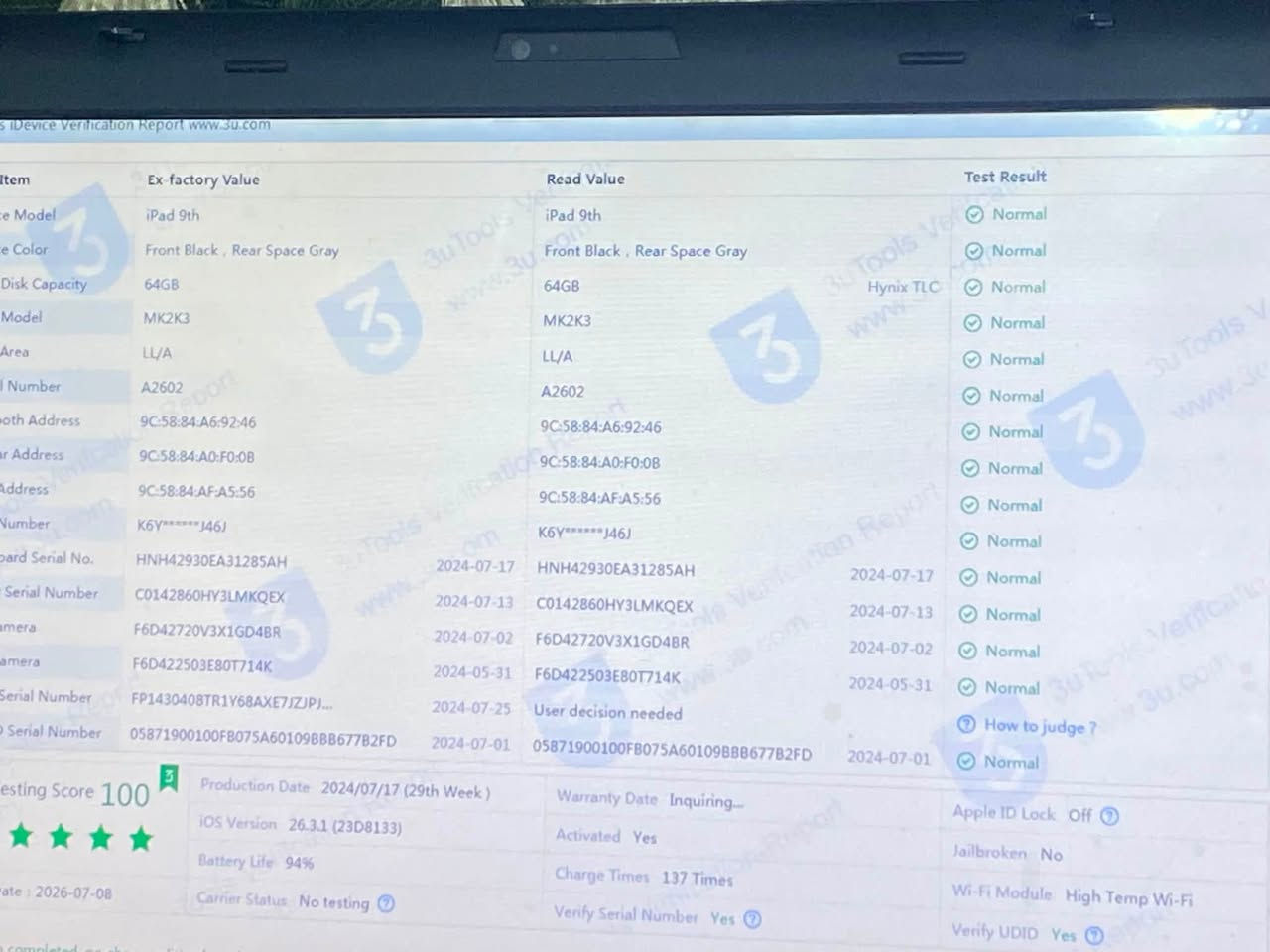 سلام عليكم ايباد 9 للبيع ايباد كامل كلشي مبدل بي بطاريه 94 ذاكره 64 كارتون موجود السعر 275 وبي مجال مكاني بغداد المعالف شارع المضخه توصل ***********
