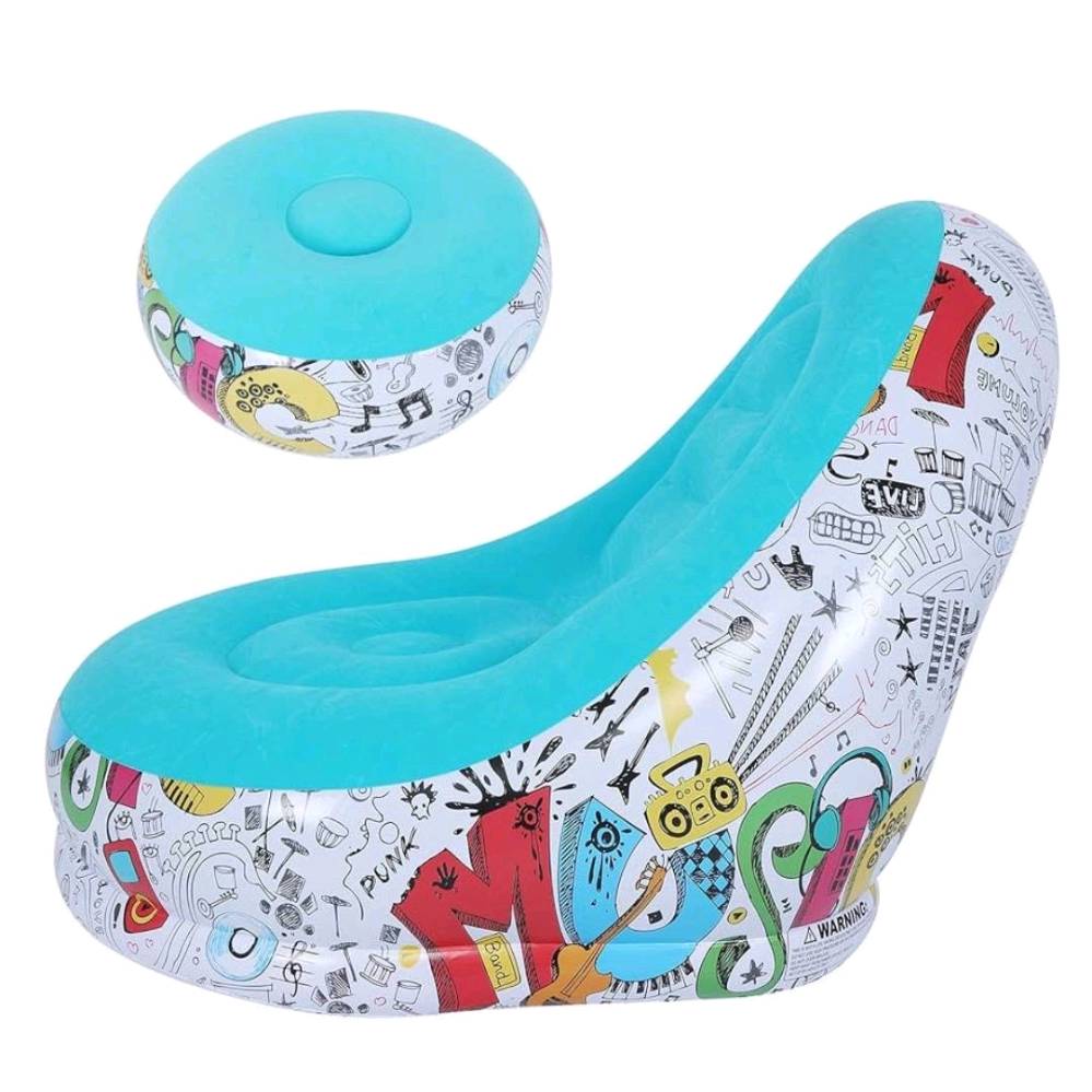 تصميم مميز وعصري 

* متوفر بجميع الالوان

- السطح مصنوع من قماش عالي الجودة

- قدرة تحمل عالية للاوزان

- نسيج قوي مقاوم للثقوب

- ثبات عالي للحماية من السقوط

- مصنوع من نسيج مرن جلاتيني

- ياتي معه منفاخ يدوي 

- ابعاد الكرسي : 166 * 98 * 83 cm 

- ابعاد المقعد : 62 * 62 * 31 cm
موجود توصيل مجاني لكافة المحافظات 