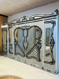 نجارة عراقية • ١٠ قطع • سرير ١٦٠×٢٠٠