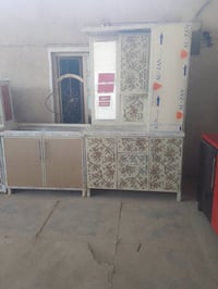 كاونتر ثلاث قطع قياس متر ونص والسنك متر نضيف تزكام موسوكي شراي يتفضل خ...