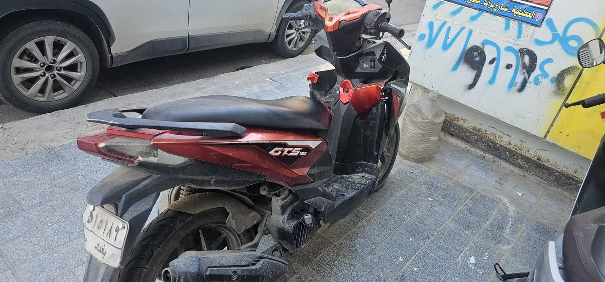 سلام عليكم دراجة gta 2022 مرقمه ترقيم بغداد بأسمي تحويل ثاني يوم
بجمه الامامي مجسر وتعبان 
كفرات الخلفية نضيفة 
نكرة سلف مكينته يرادله لاستيك ولف 
السعر 750 الف وبيه مجال 
*********** الاتصال عن طريق الواتساب
الاعظمية
