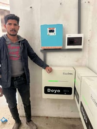 منظومة شمسية • ألواح لونجي X10 • بطاريات ليثيوم 3