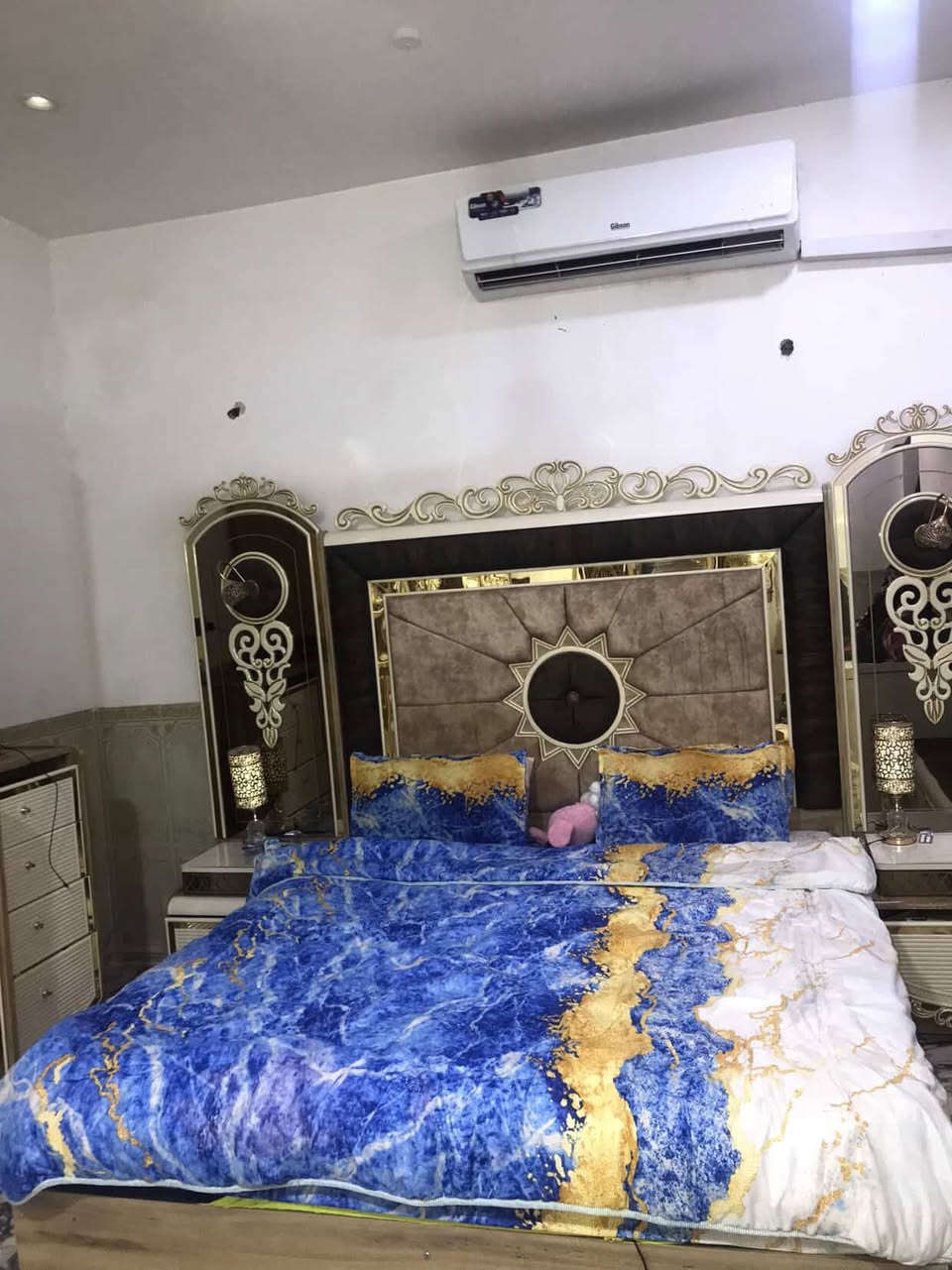 سلام عليكم غرفه تركيه ملكيه 11قطعه نضافه 80‎%‎ تخبل مابيه ضرر مكاني كربلاء طوريج للاستفسار ع رقم الهاتف ***********❤️
