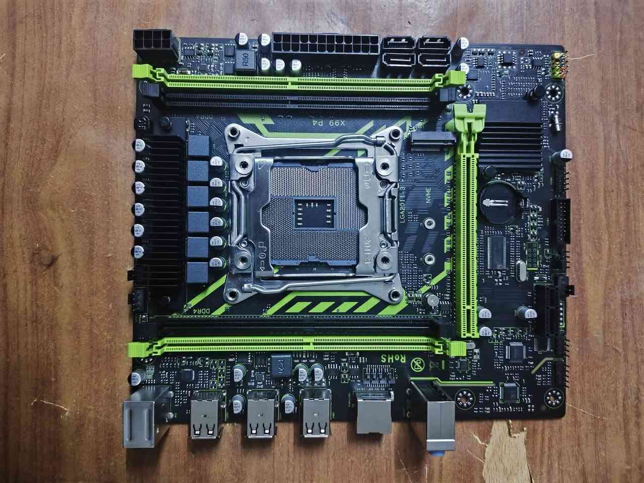 السلام عليكم كومبو كامل نقصه فقط مبرد معالج وهارد وكيس التجميعة متكونة من 
1 بورد x99p4 زيون يستخدم للألعاب والشغل
2 رامات ddr4 4x2 تردد 2666
3 معالج e5 2650 v3 يتقارن بمعالج ال i5 gen6 
4 كرت شاشة amd Radeon 2 g
5 بور سبلاي 600w كاملة 
السعر 135 وبيهه مجال بسيط 
يوجد توصيل لكافة المحافضات للأستفسار اكثر ***********
