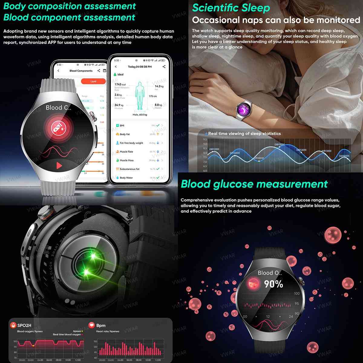 ساعة ذكية مخصصة لمراقبة الصحة والياقة البدنية (VWAR Watch 5 / ECG Smart Watch).

ميزات وتفاصيل الساعة الأساسيةالاستخدام الأساسي: تتبع المؤشرات الحيوية بشكل متقدم مثل قياس ضربات القلب، تخطيط القلب (ECG)، مراقبة النوم، ونسبة الأكسجين في الدم.

الشاشة: تصميم دائري أنيق مزود بزر جانبي "تاج رقمي" للتنقل السلس عبر القوائم.

التوافق: تدعم الاتصال بالهواتف الذكية (أندرويد و iOS) من خلال تطبيقها المخصص لمزامنة البيانات الصحية والرياضية

السعر 40 الف ثابت كمل الصور تعرف سعره شكد بالوكاله


**إذا كنت صاحب هذا الإعلان وتريد حذفه لأي سبب، رجاءا أرسل رسالة إلى الدعم الفني**