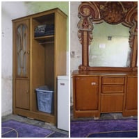 غرفه اخشاب تفصال عراقي صاج ٤ قطع كنتور ٥ أبواب ميز تواليت زاويه جربايه...