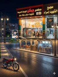 كافتريا جديدة • وجبات سريعة • فلافل همبركر طازج